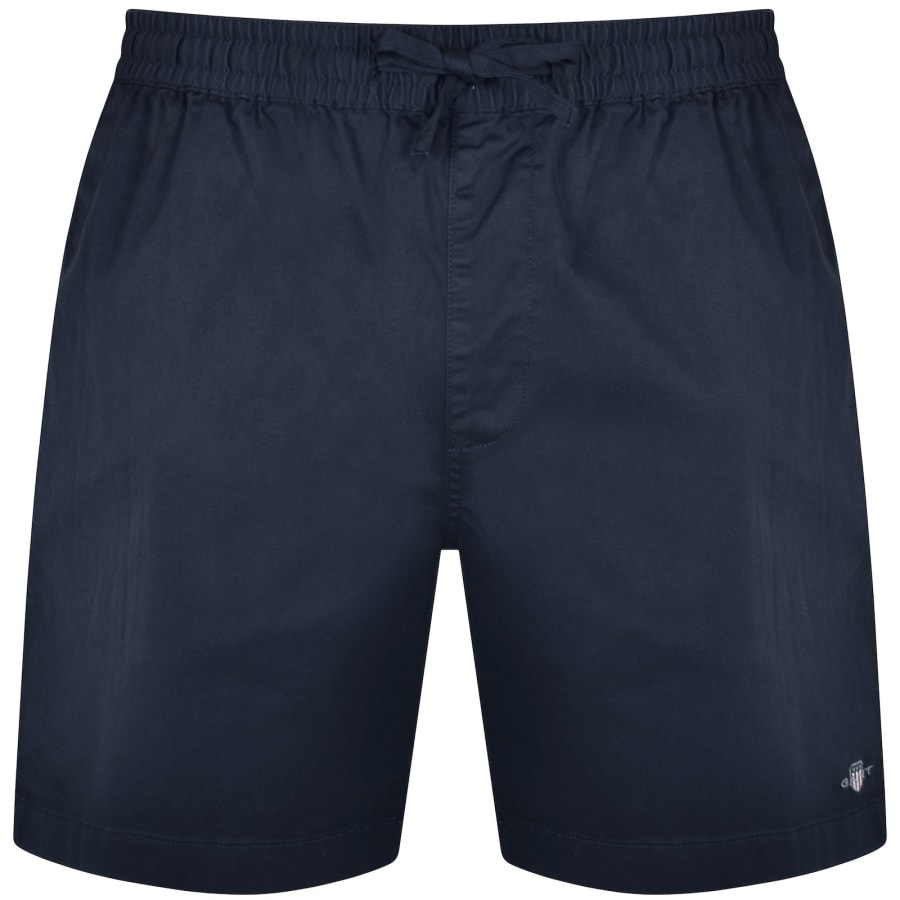 Gant Drawstring Logo Shorts Navy Mainline Menswear Australia